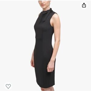 Calvin Klein black sleeveless dress. Size 12. Back gold zipper.